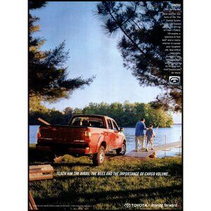 2006 Toyota Tundra Truck Vintage Print Ad Father Son Fishing Dock Wall Art Photo